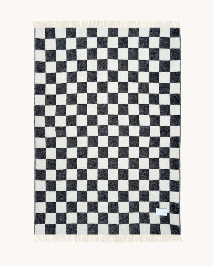 CHECKERBOARD Blanket | Black / White