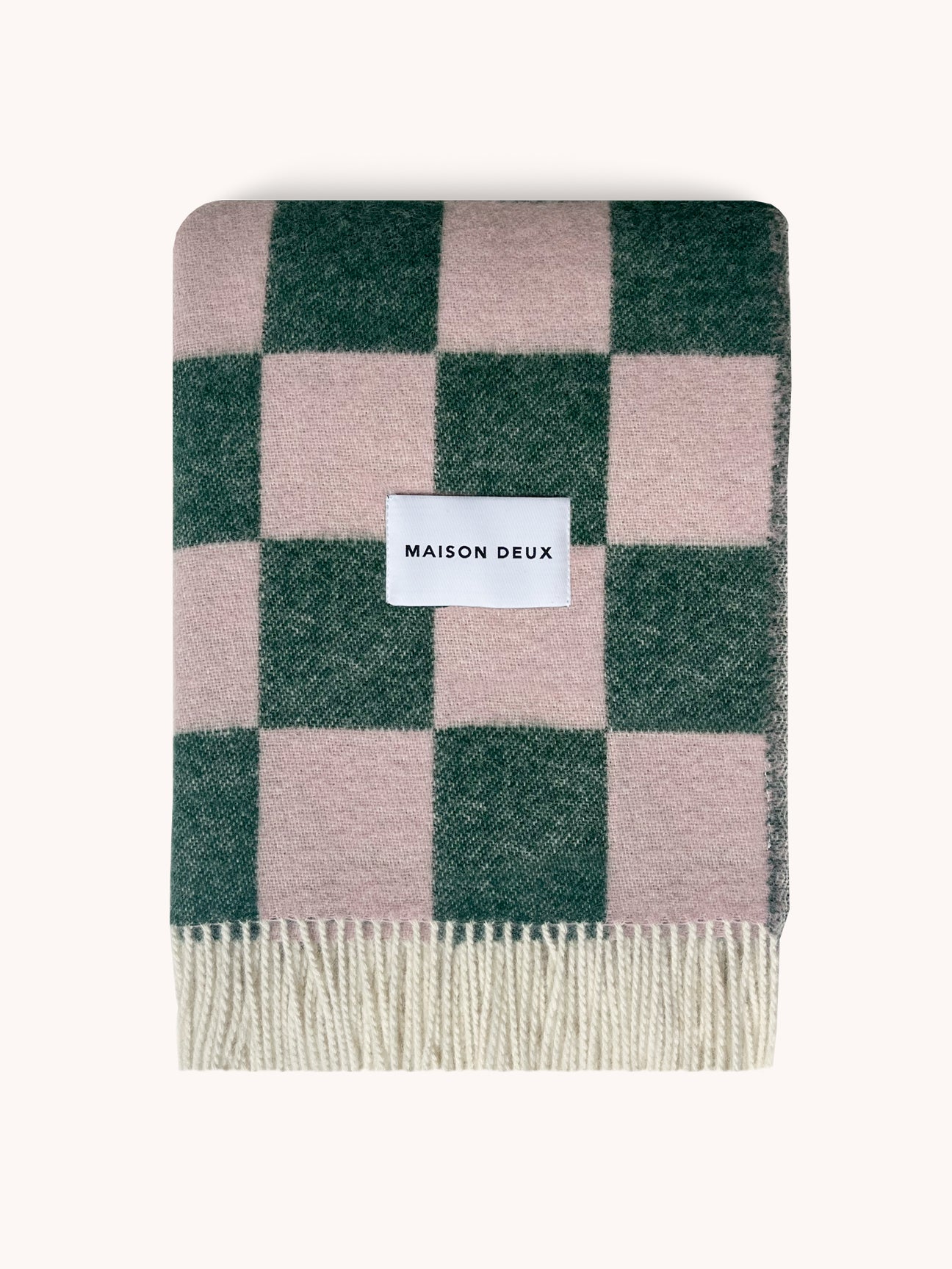 CHECKERBOARD Blanket | Green / Pink