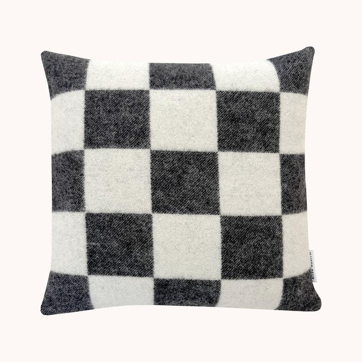 CHECKERBOARD Pillow Cover | Black / White