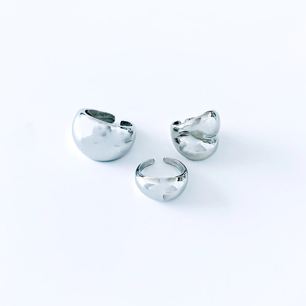 Chunky Dome Rings - Set of 3