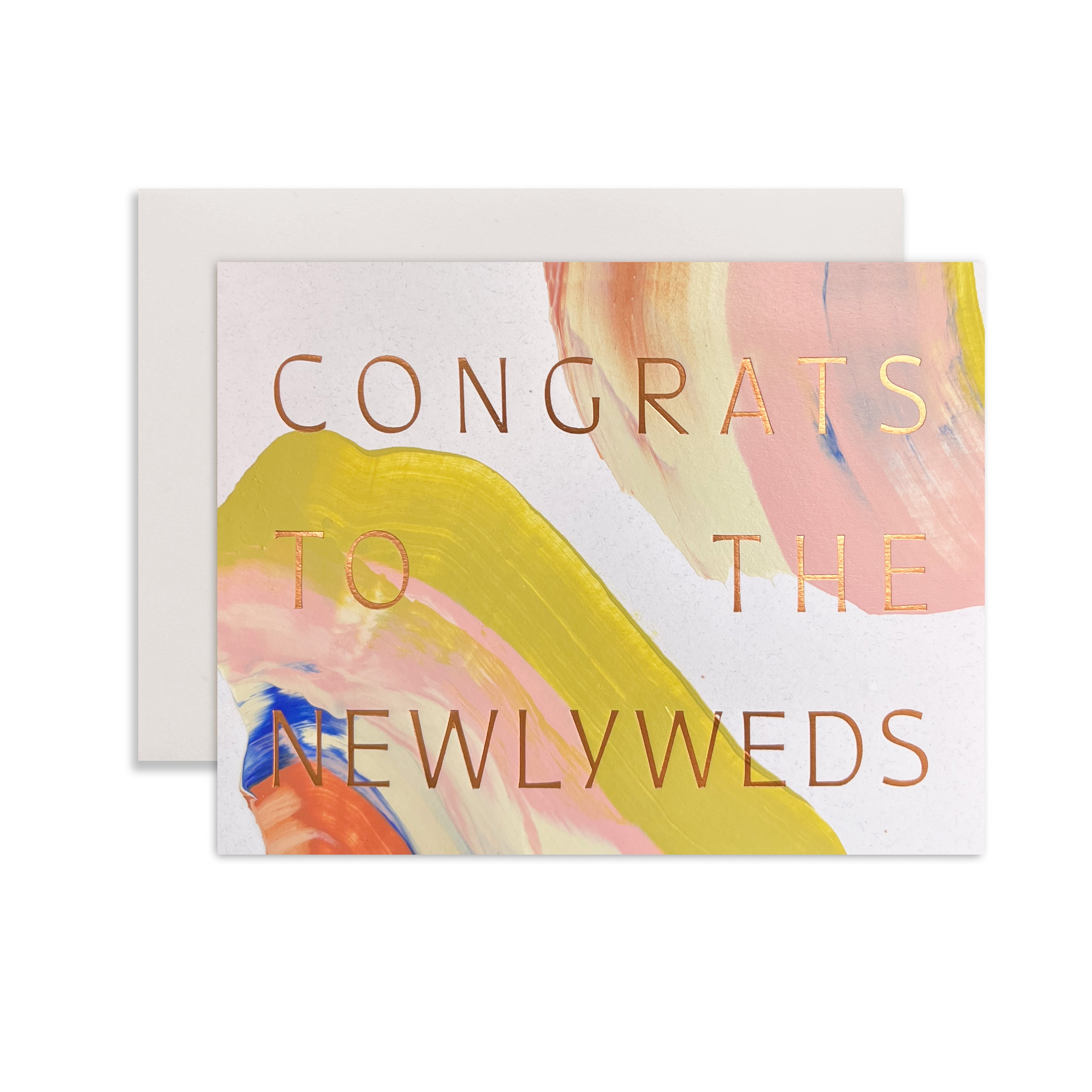Citron Wedding Greeting Card