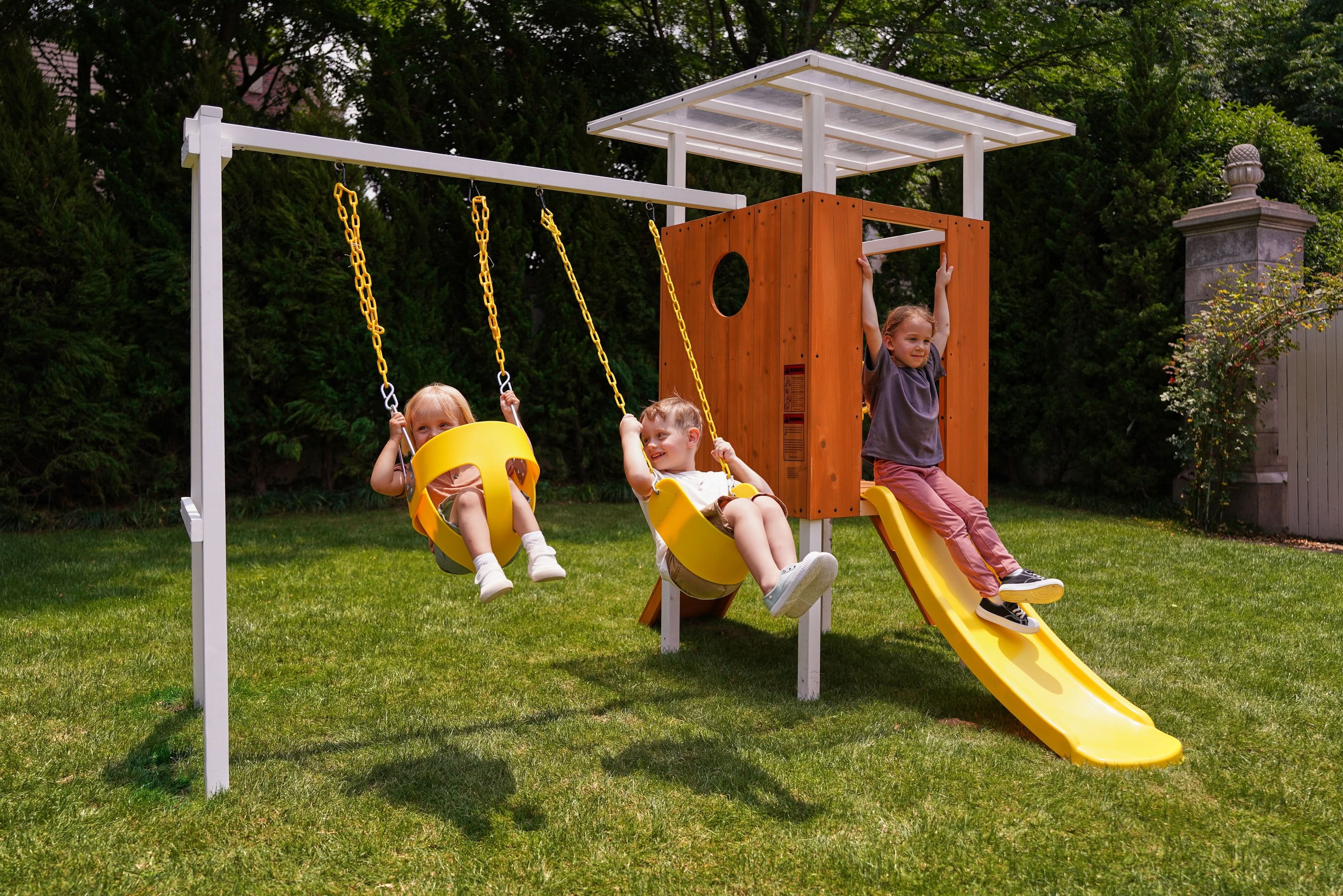 Avenlur Forest Small Outdoor Toddler Swing Set
