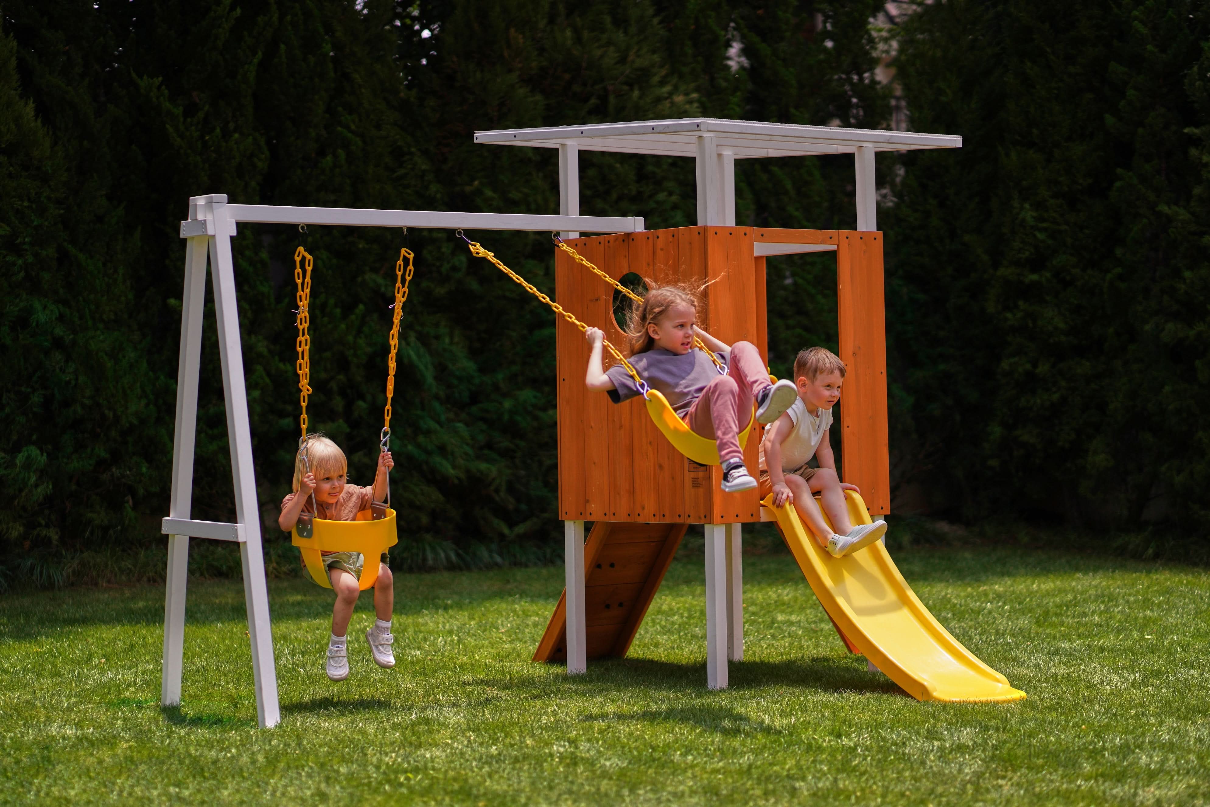 Avenlur Forest Small Outdoor Toddler Swing Set