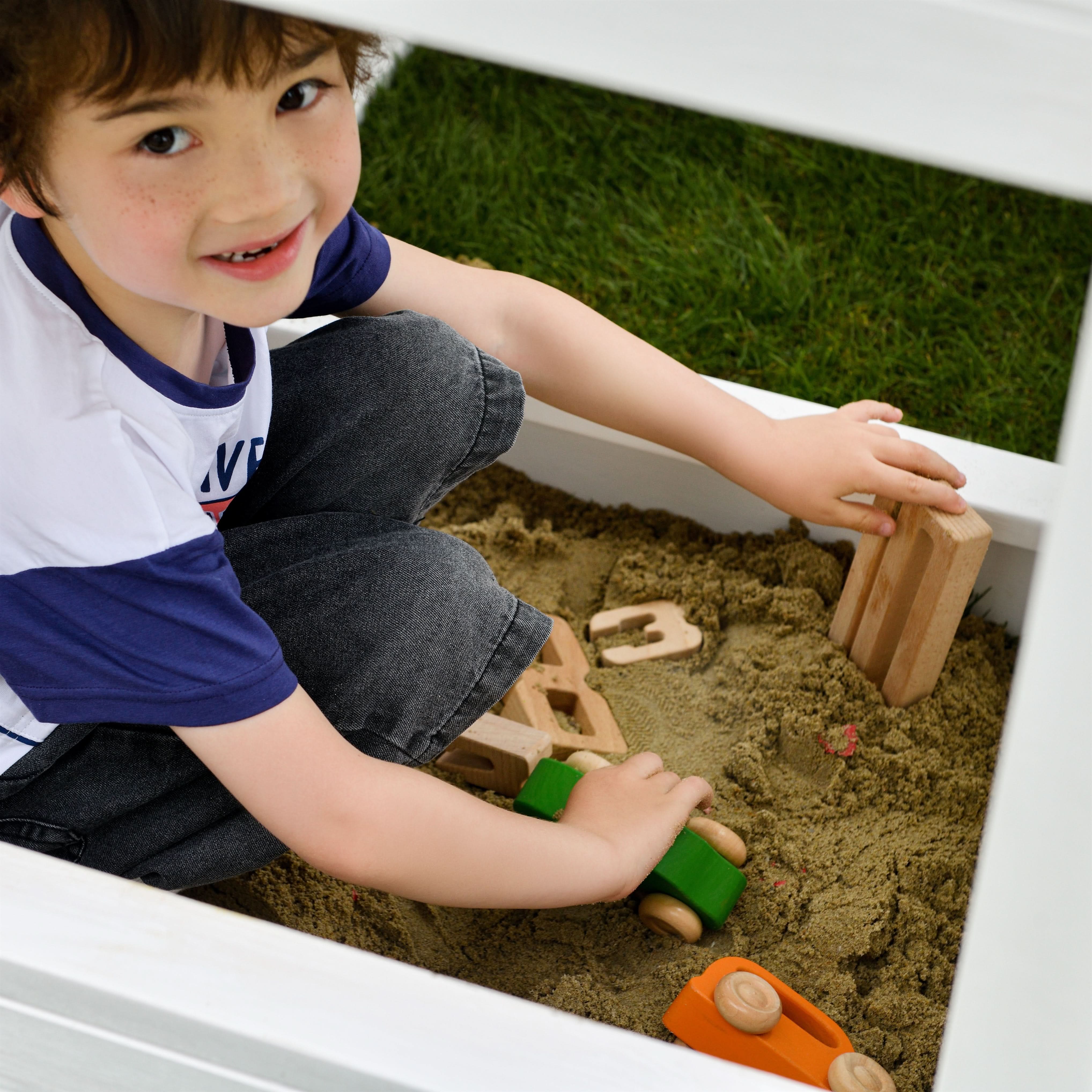 Craftsman Modern Outdoor Swing Set | Wooden Backyard Swing Frame for Kids