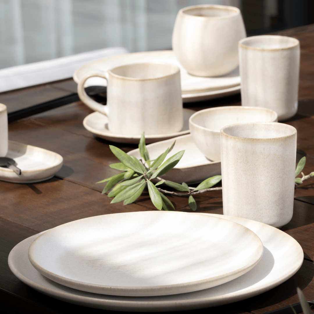 Sand Storm Stoneware Ceramic Dinnerware - Set of 16