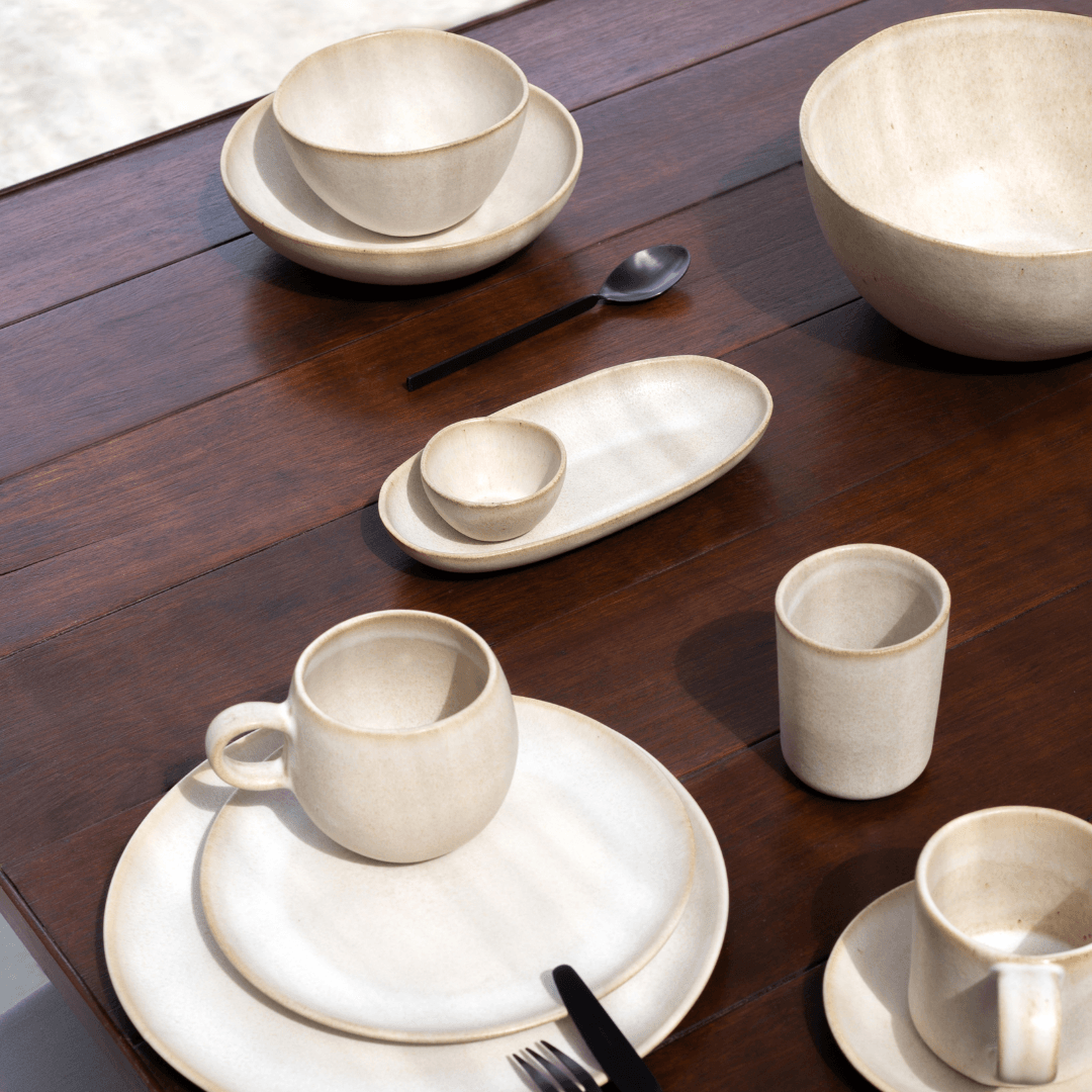 Sand Storm Stoneware Ceramic Dinnerware - Set of 16