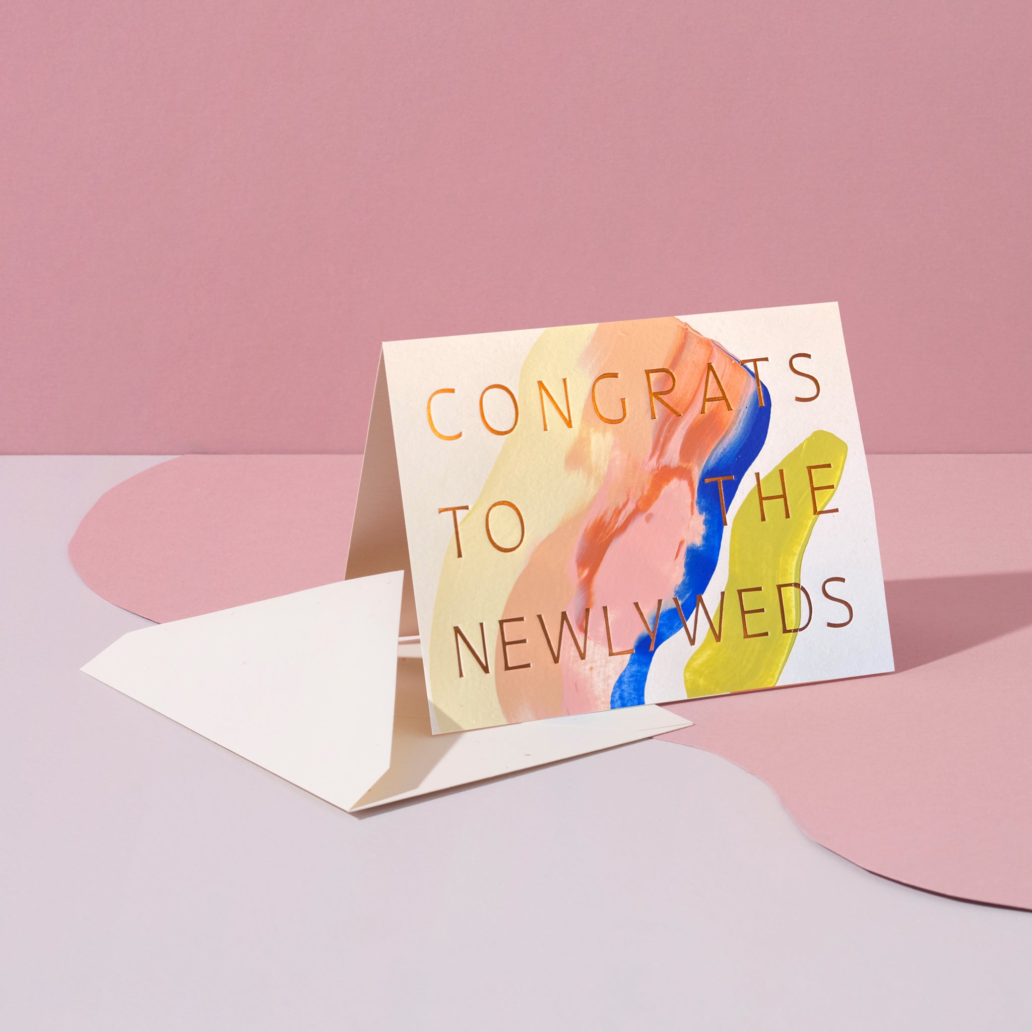 Citron Wedding Greeting Card