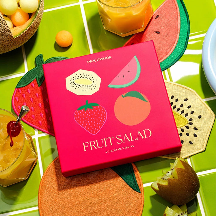 Fruit Salad Cocktail Napkins - Set Of 4