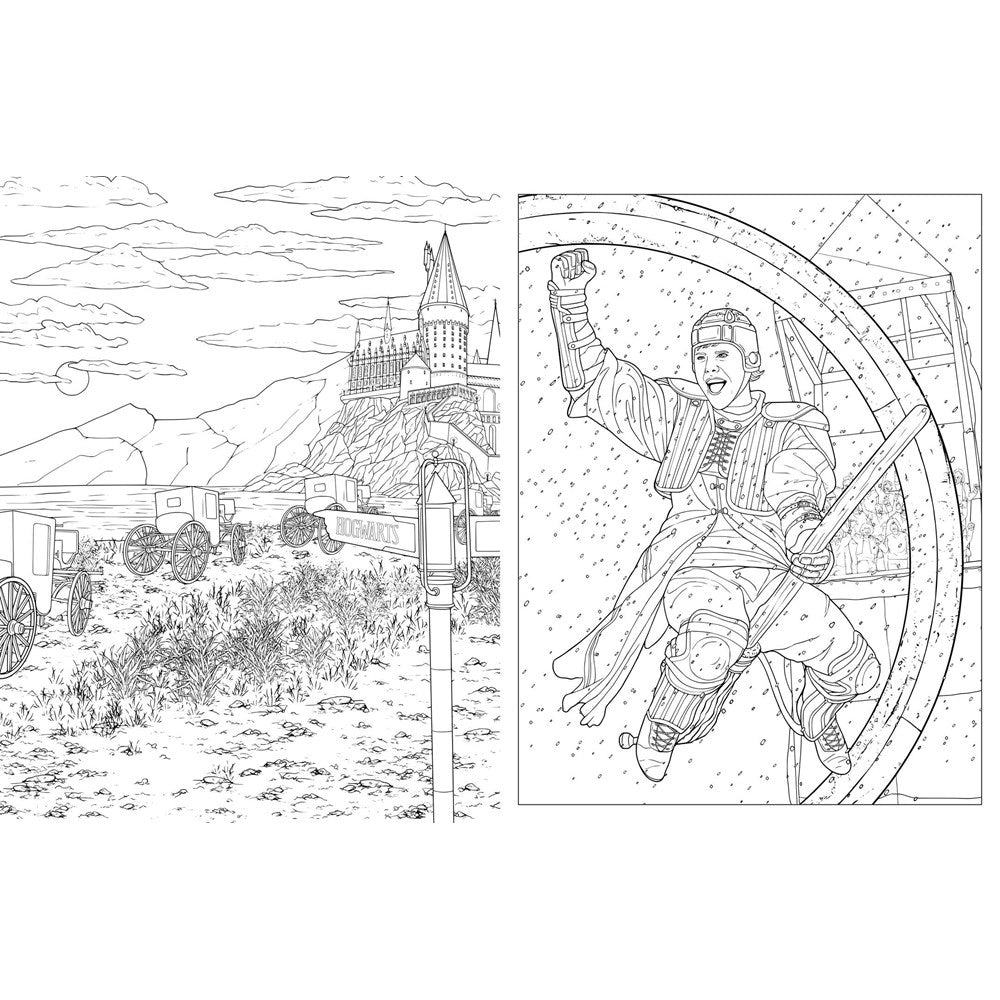 Harry Potter: Travels Through the Wizarding World Coloring Book