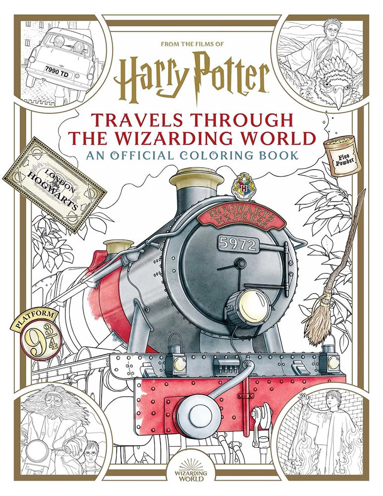 Harry Potter: Travels Through the Wizarding World Coloring Book