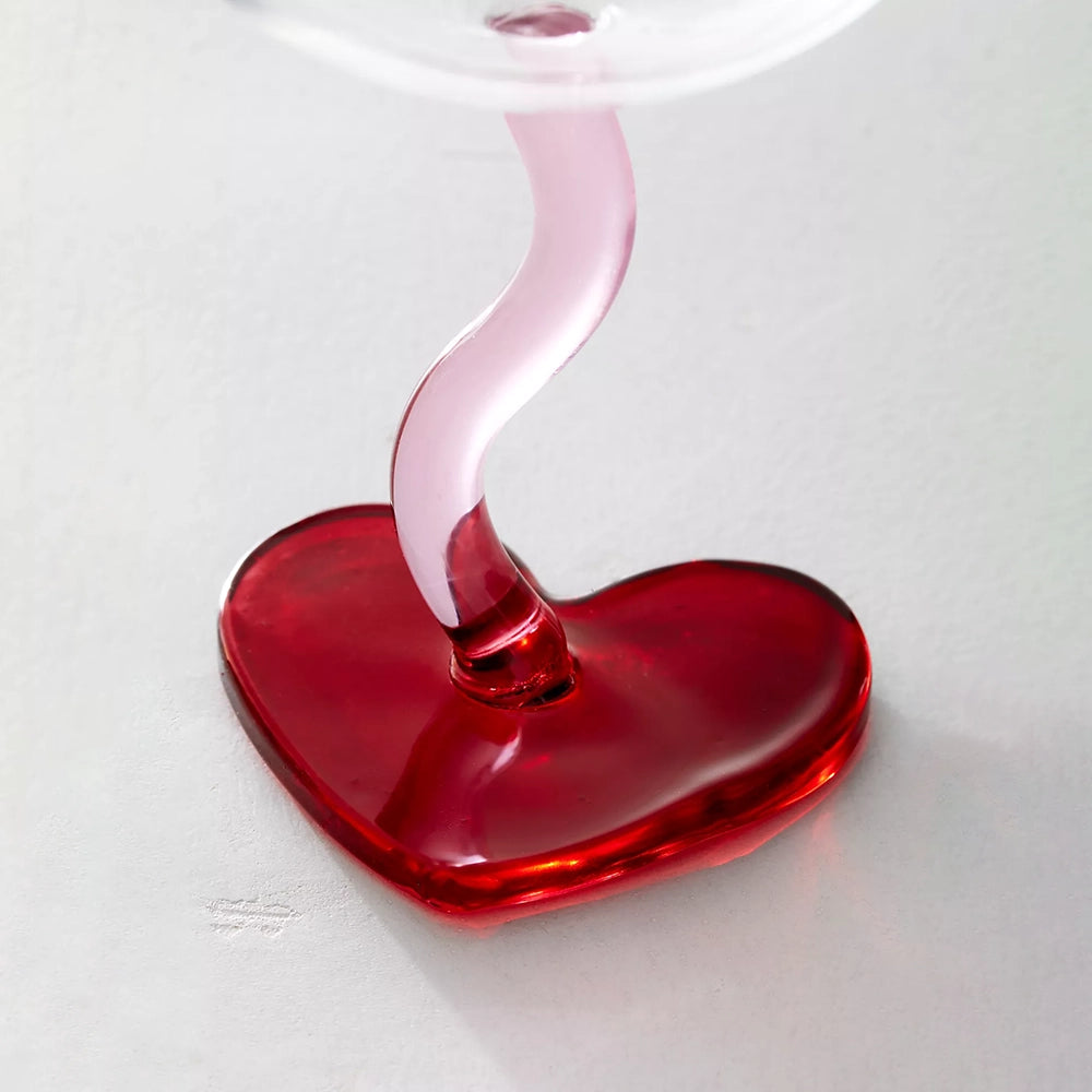 Heart Wine Glass