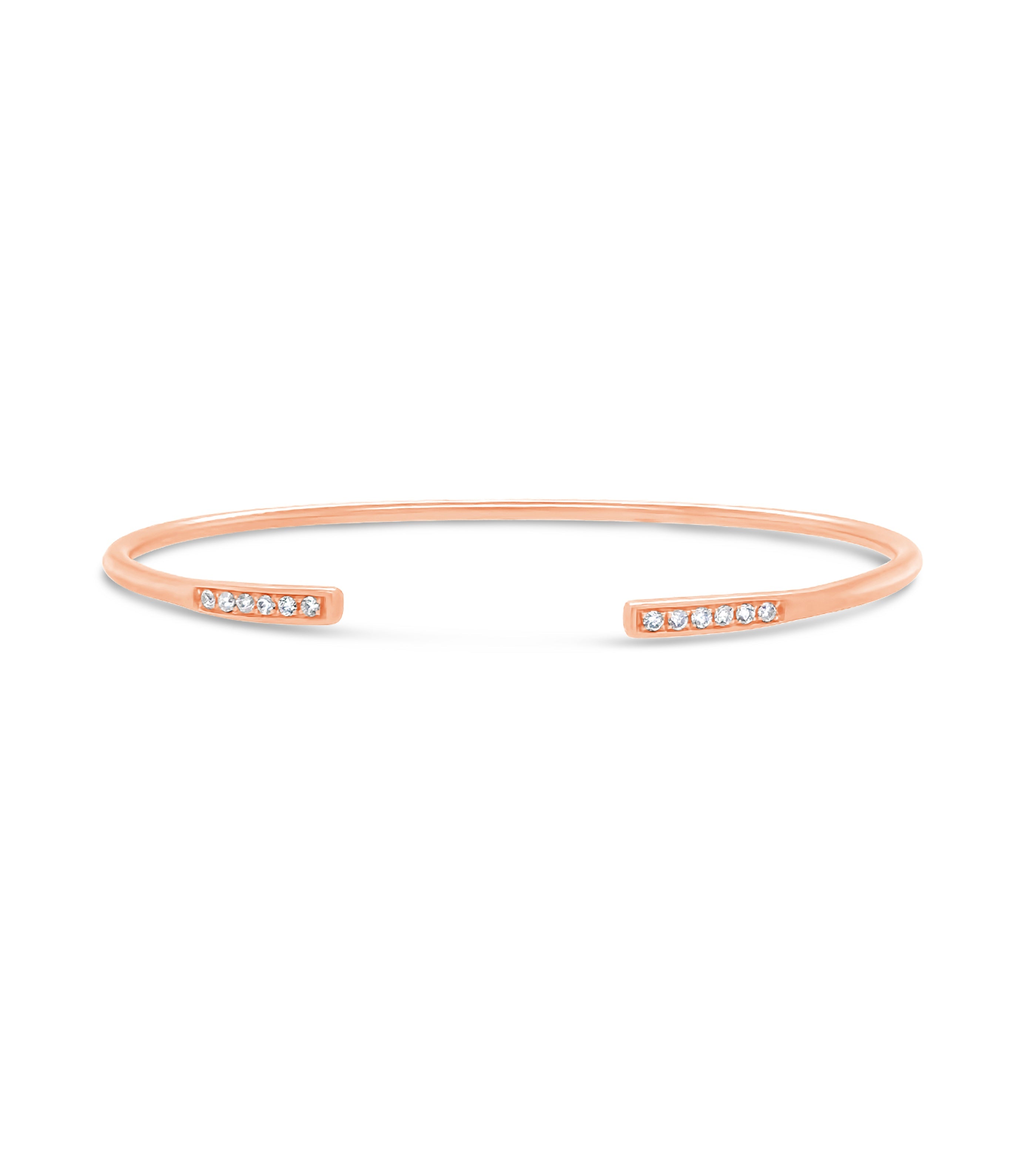 Diamond Bar Flexible Bangle