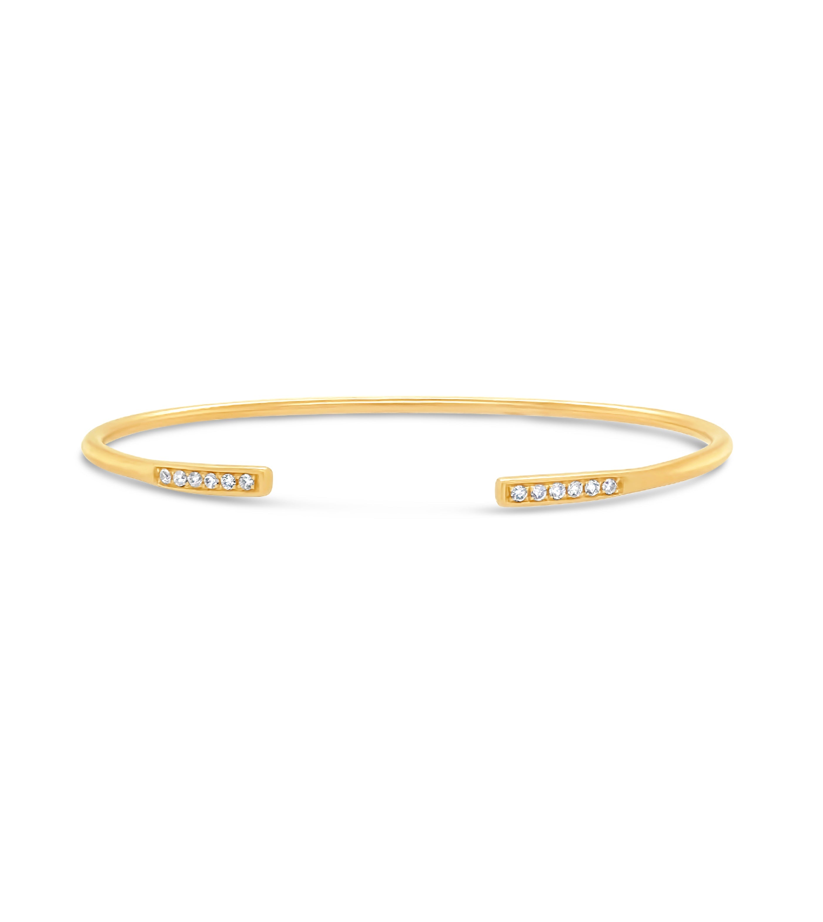 Diamond Bar Flexible Bangle