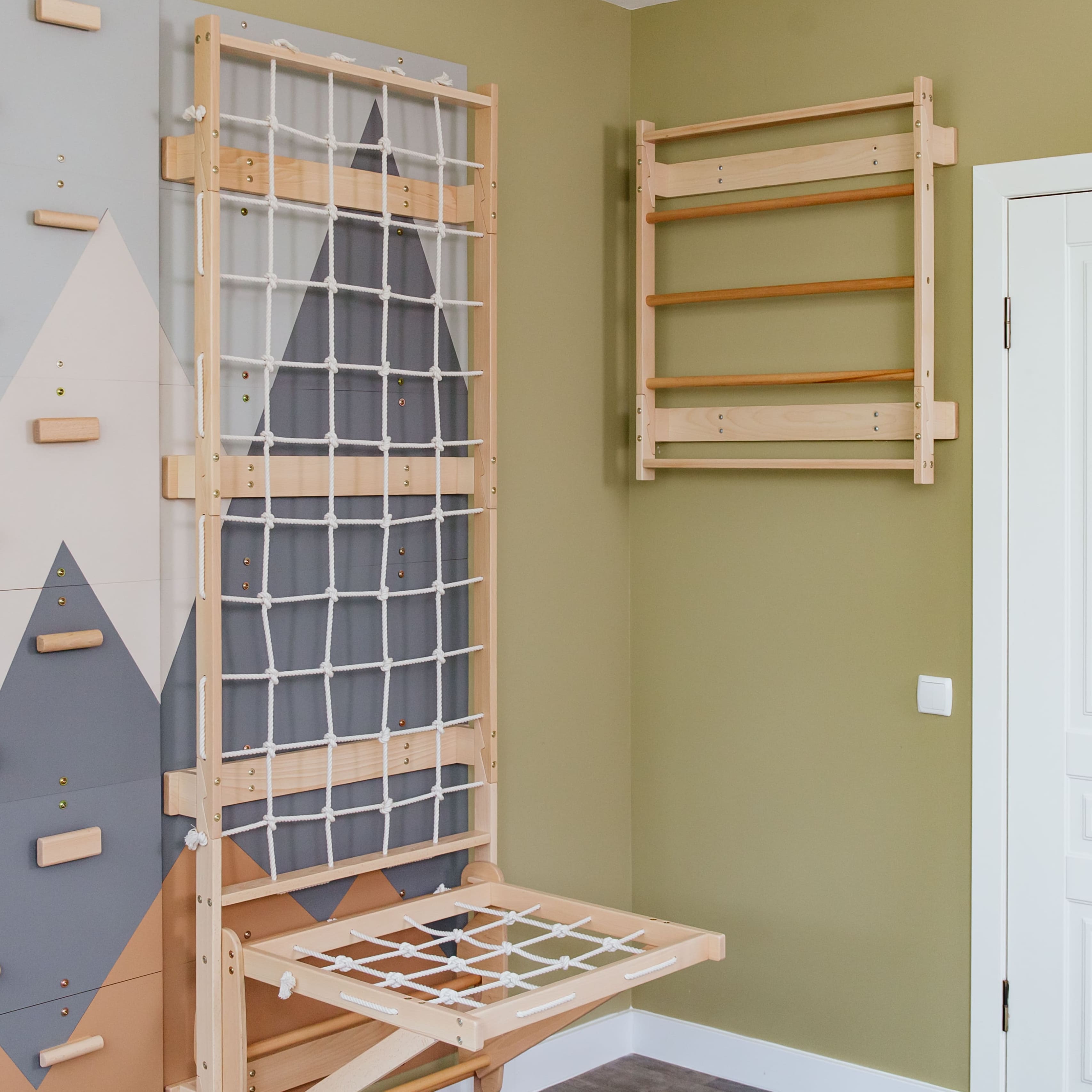 Wood and Hearts 3-in-1 Swedish Ladder Wall Gym