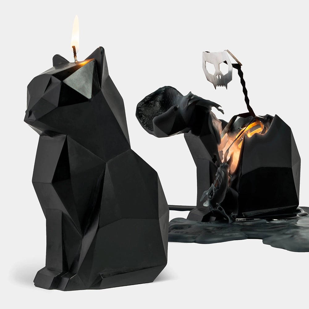 PyroPet Kisa Cat Skeleton Candle