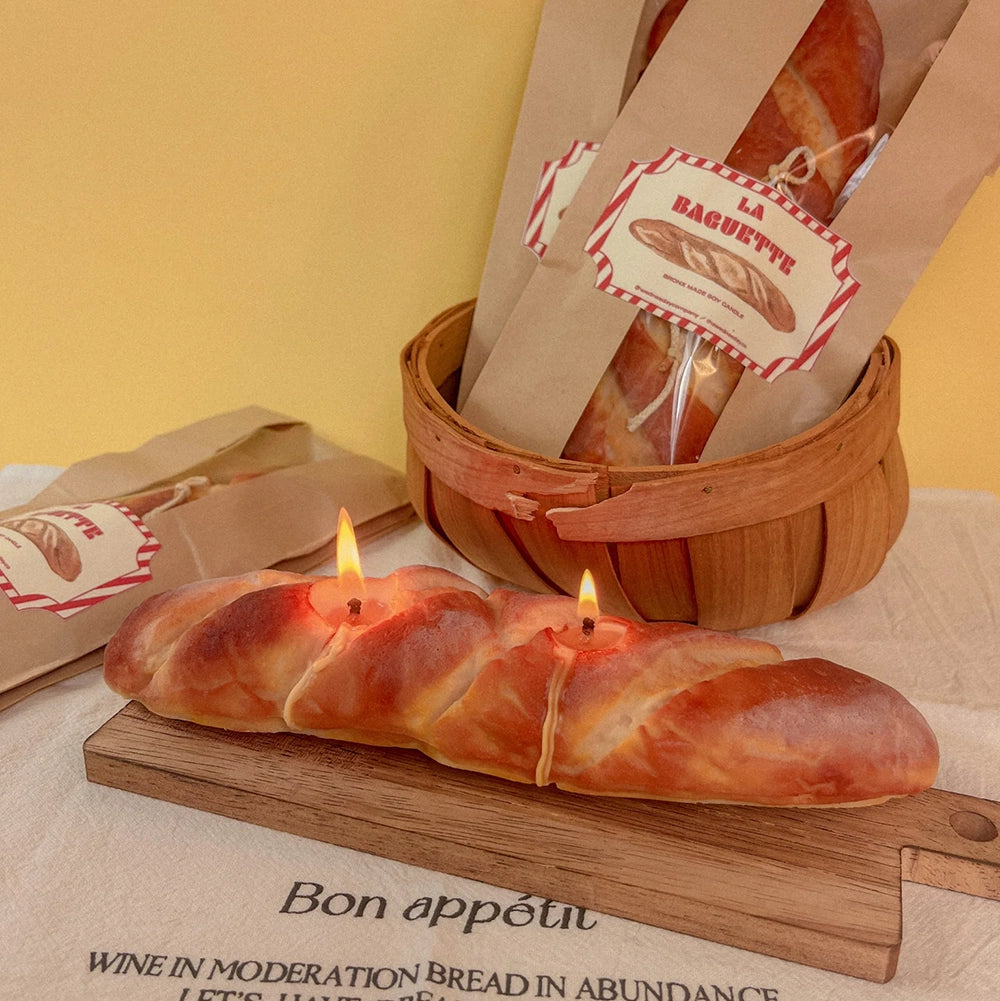 French Long Baguette Candle