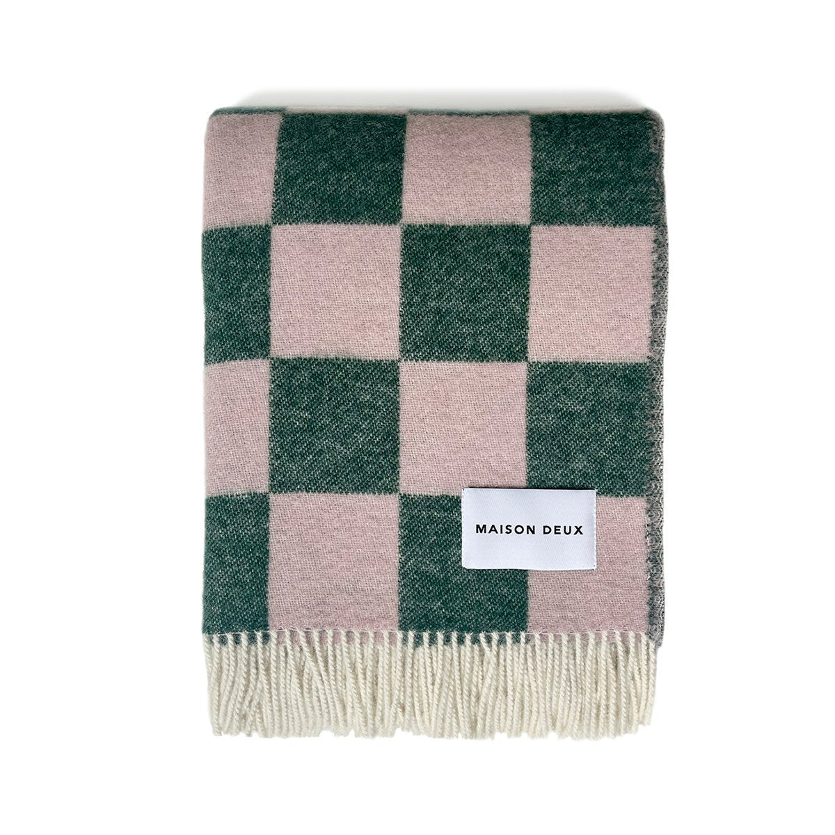 CHECKERBOARD Blanket | Green / Pink