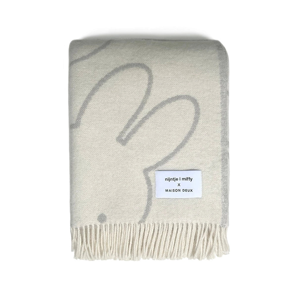 Miffy Blanket Cloud White / Grey Print