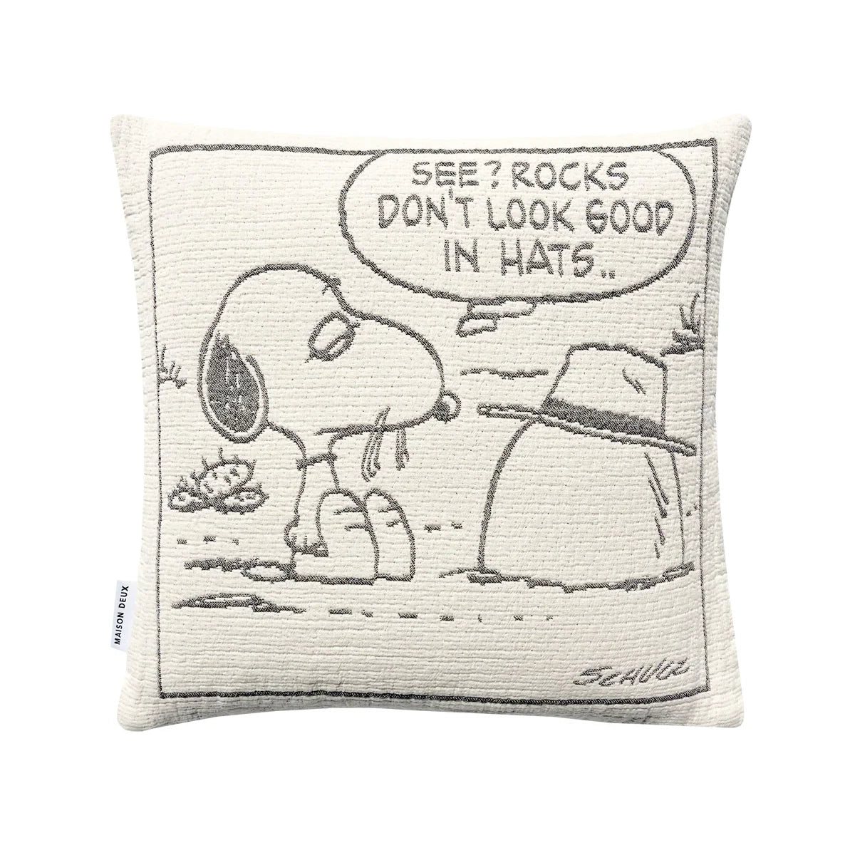 Peanuts Cotton Pillow Cover - ROCK