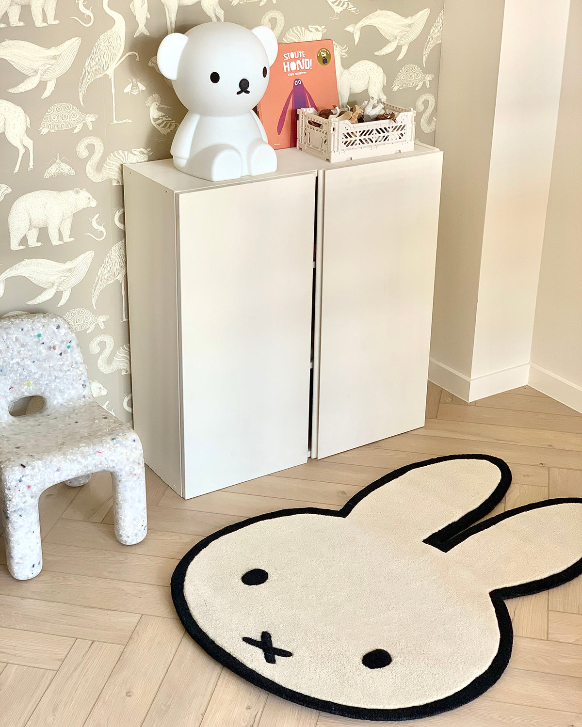 Rug NIJNTJE MIFFY Cream | Black Print