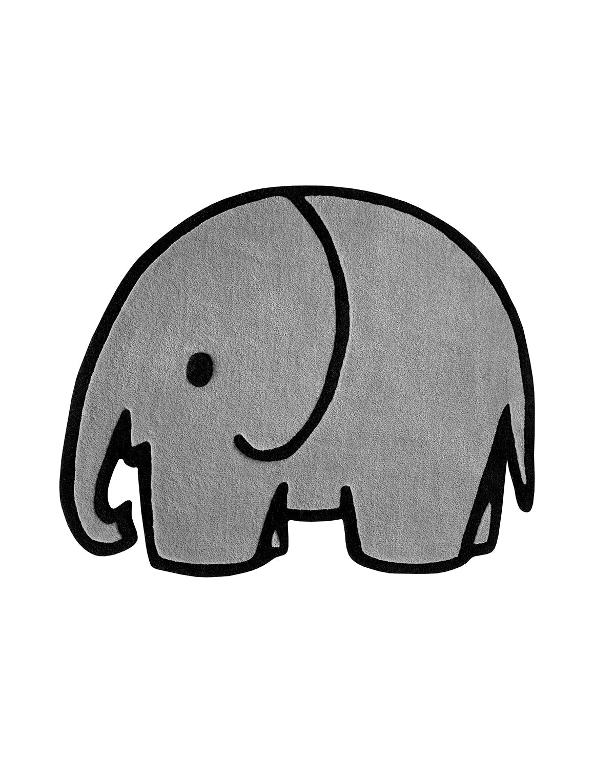 Elephant Rug | Grey / Black Print