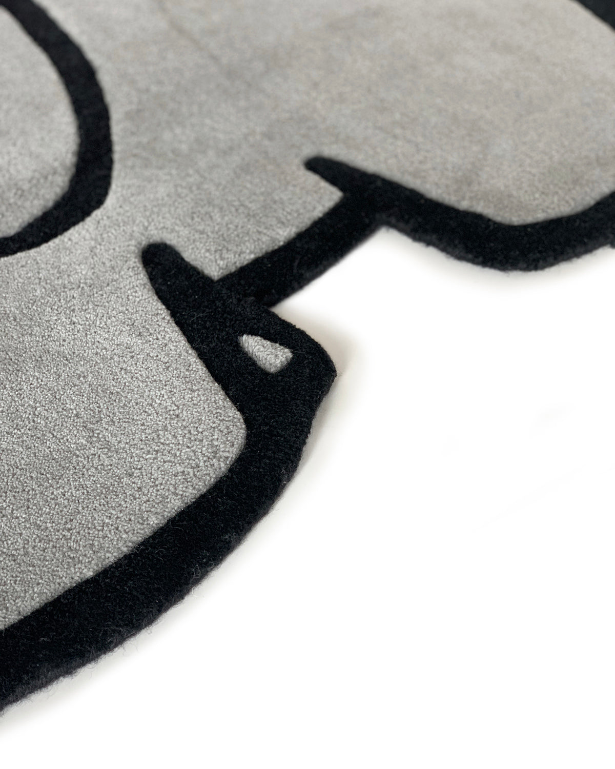 Elephant Rug | Grey / Black Print