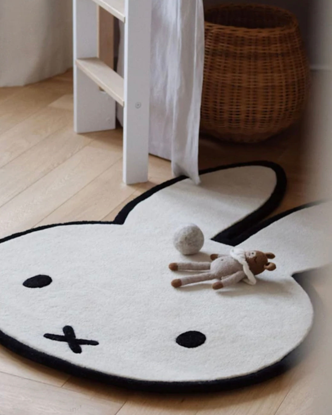 Rug NIJNTJE MIFFY Cream | Black Print