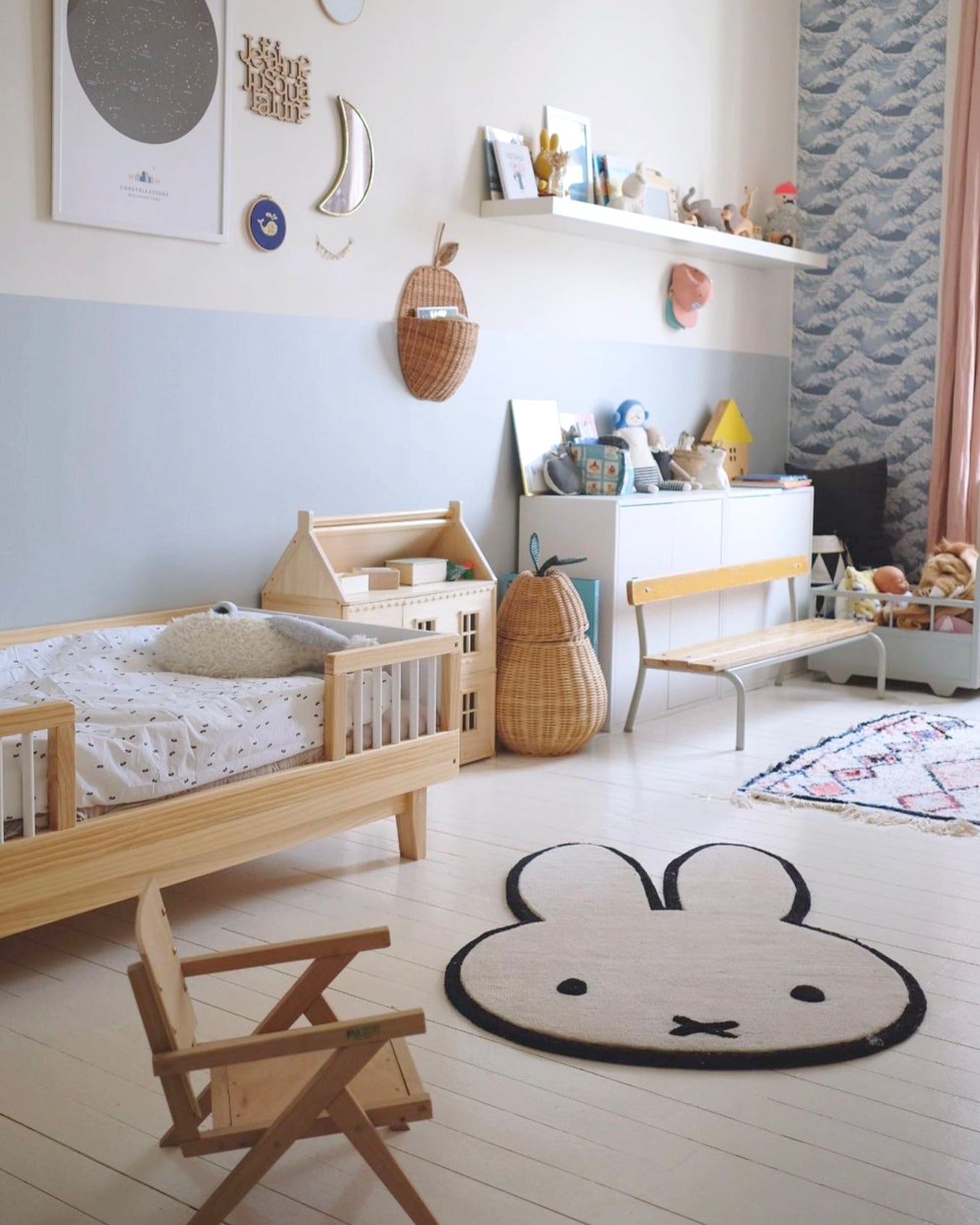 Rug NIJNTJE MIFFY Cream | Black Print