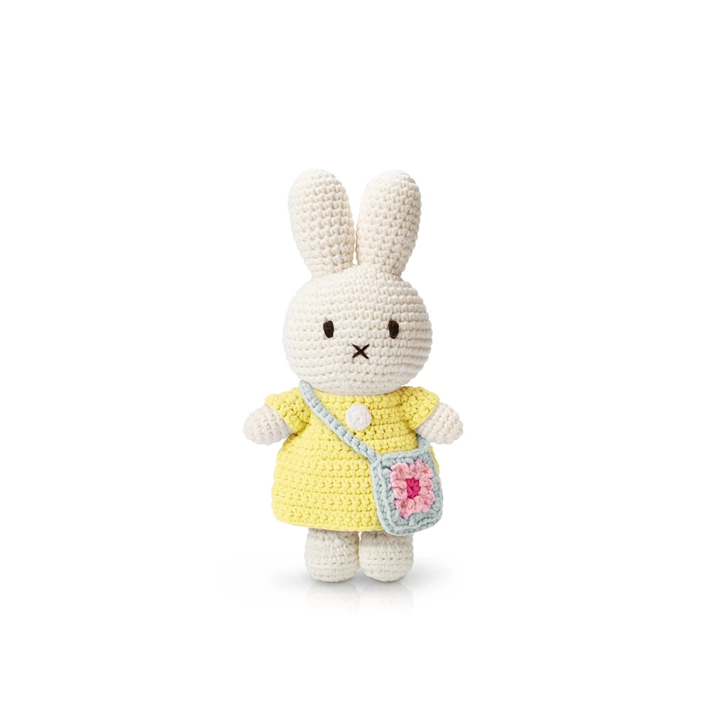 Miffy Crocheted Stuffed Plush - Dress and Flower Bag