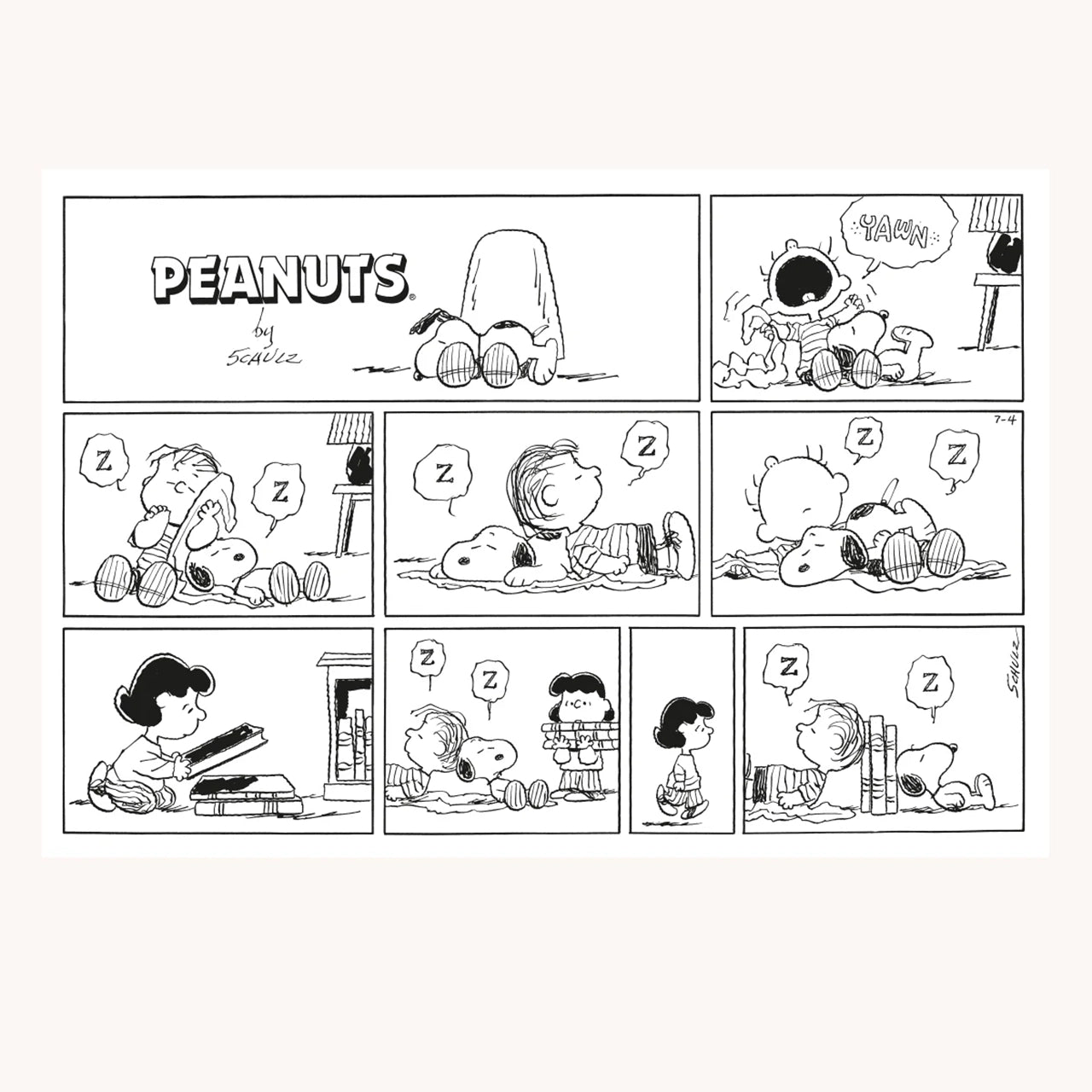 Peanuts Blanket - Comic ZZZ