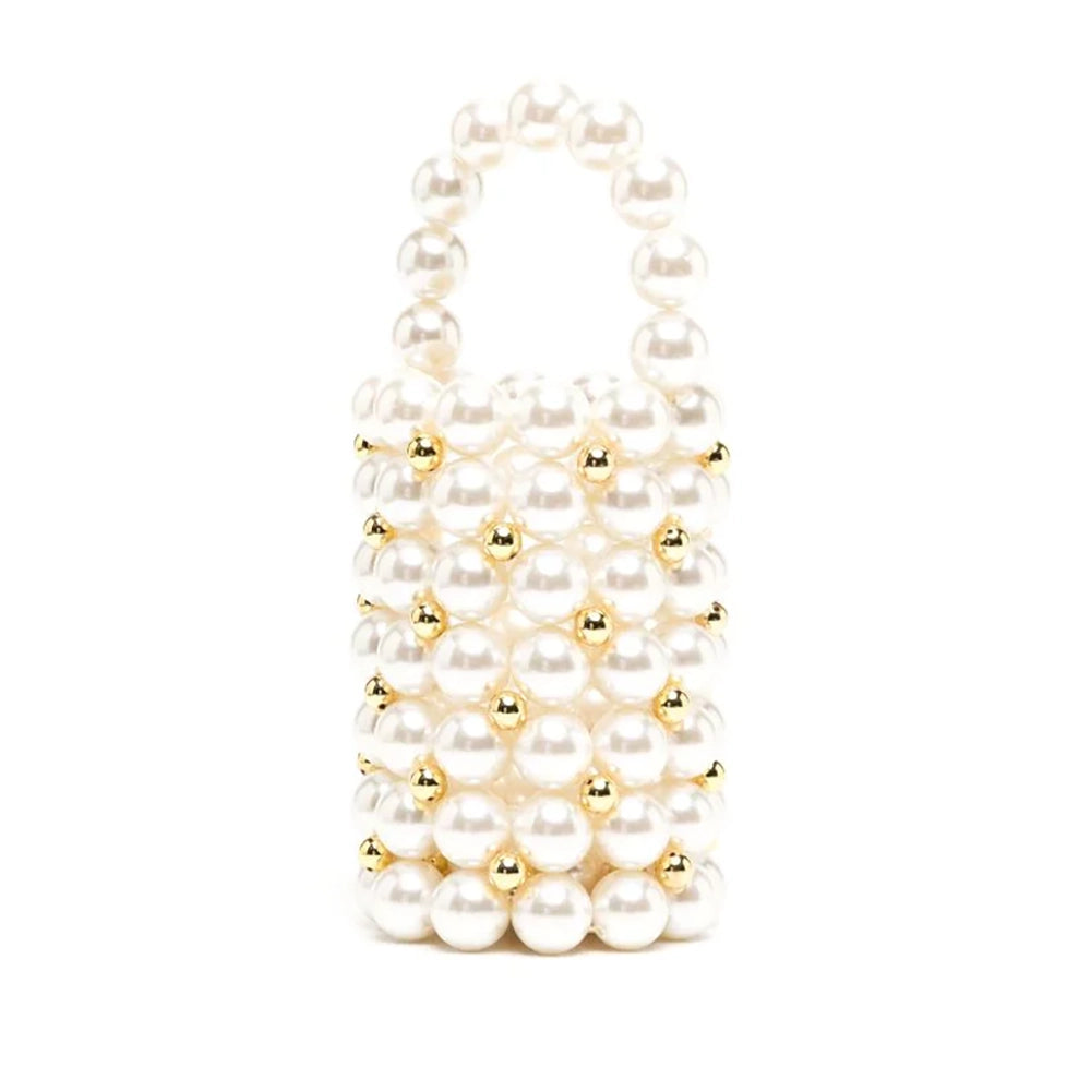 Mini Pearls Evening Bucket Bag