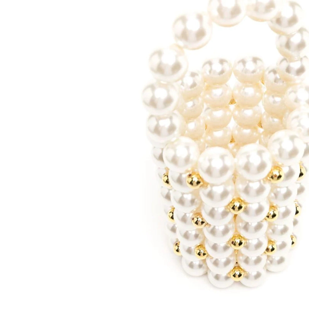 Mini Pearls Evening Bucket Bag