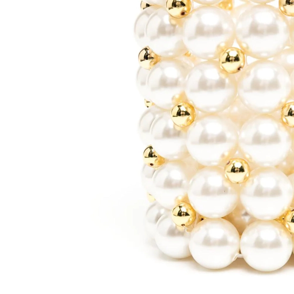 Mini Pearls Evening Bucket Bag