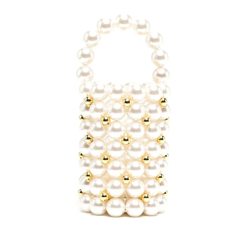 Mini Pearls Evening Bucket Bag