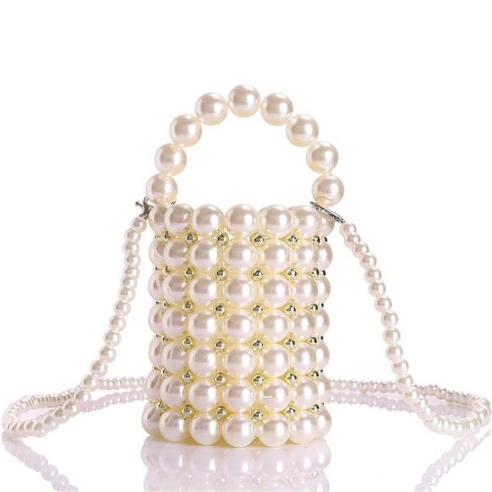 Mini Pearls Evening Bucket Bag