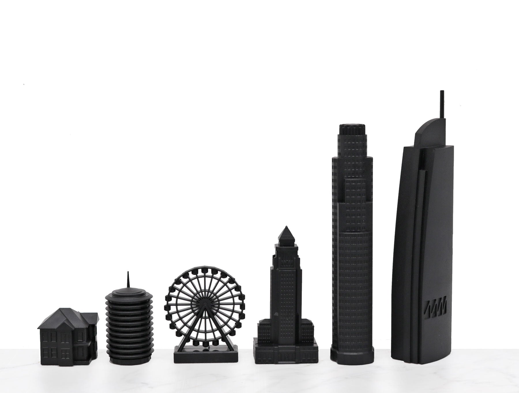 Chess Set Acrylic LOS ANGELES Edition with Wood Map Board