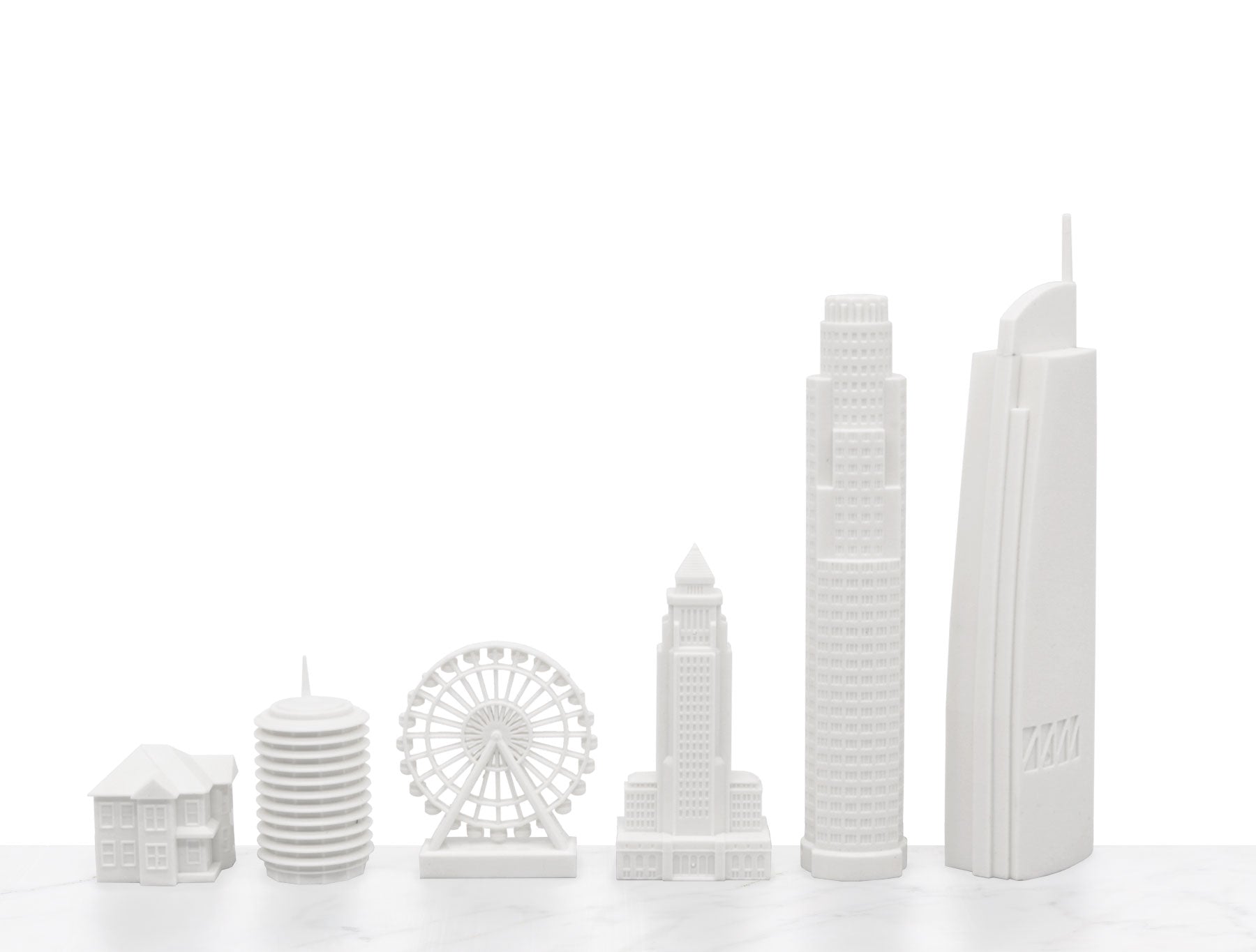 Chess Set Acrylic LOS ANGELES Edition with Wood Map Board