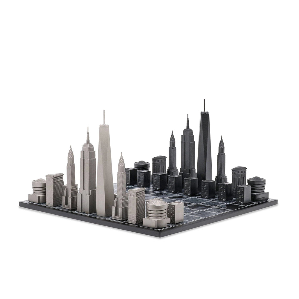 Stainless Steel New York Edition - Skyline Chess Set