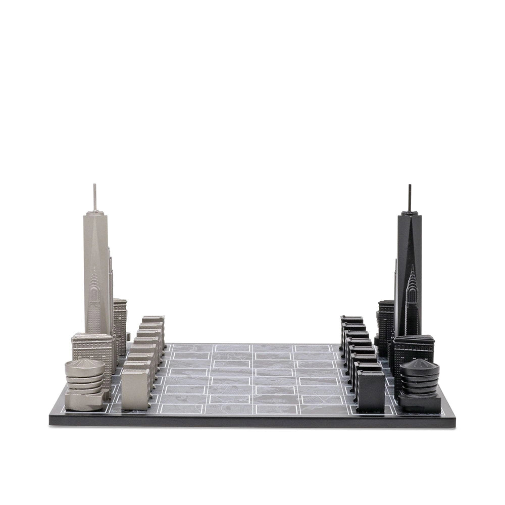 Stainless Steel New York Edition - Skyline Chess Set