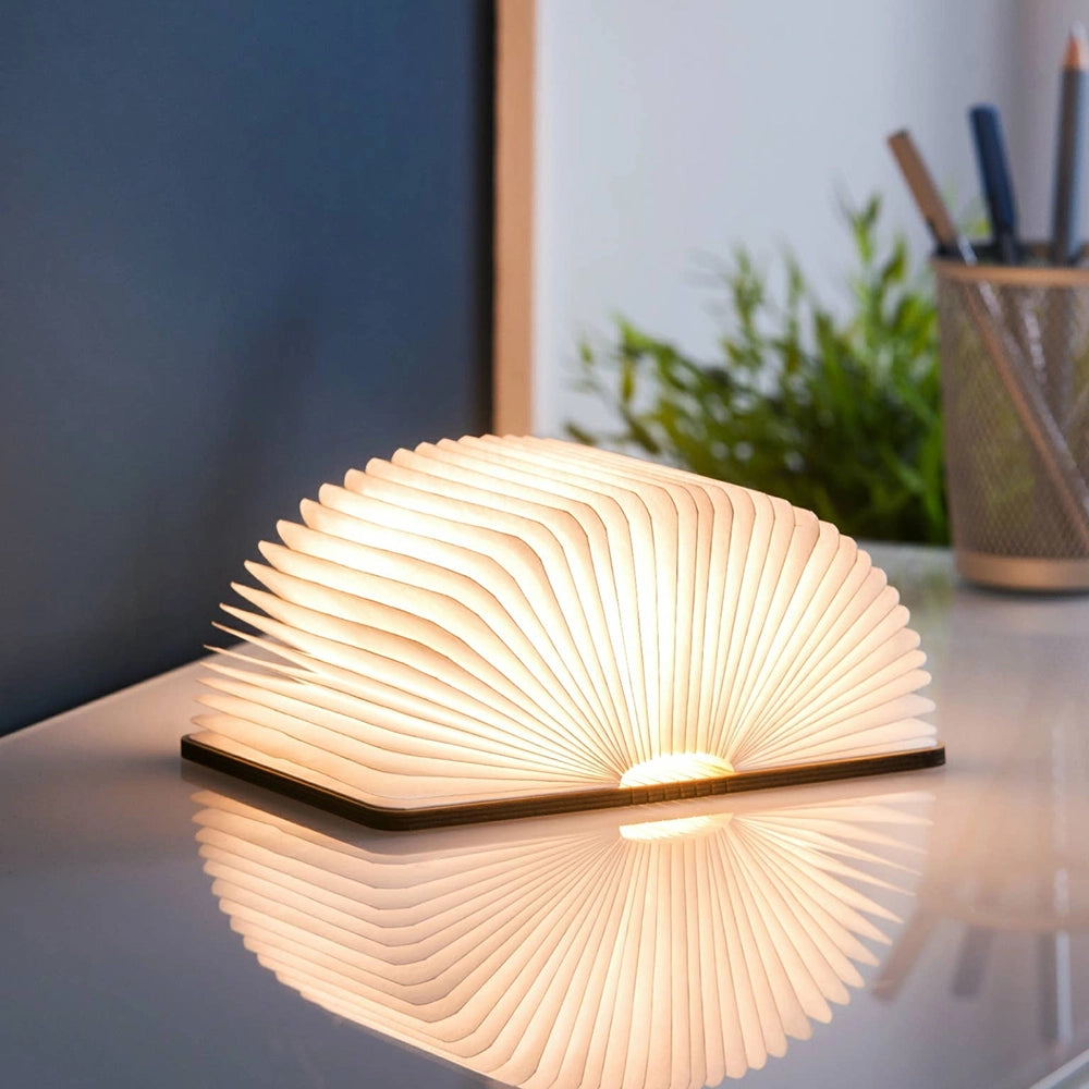 Natural Wood Smart Book Light