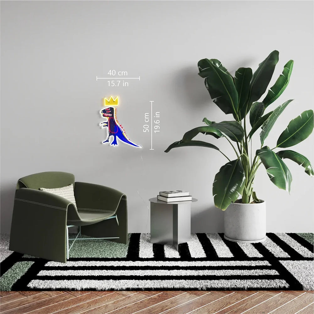 Basquiat Pez Dispenser Neon Sign