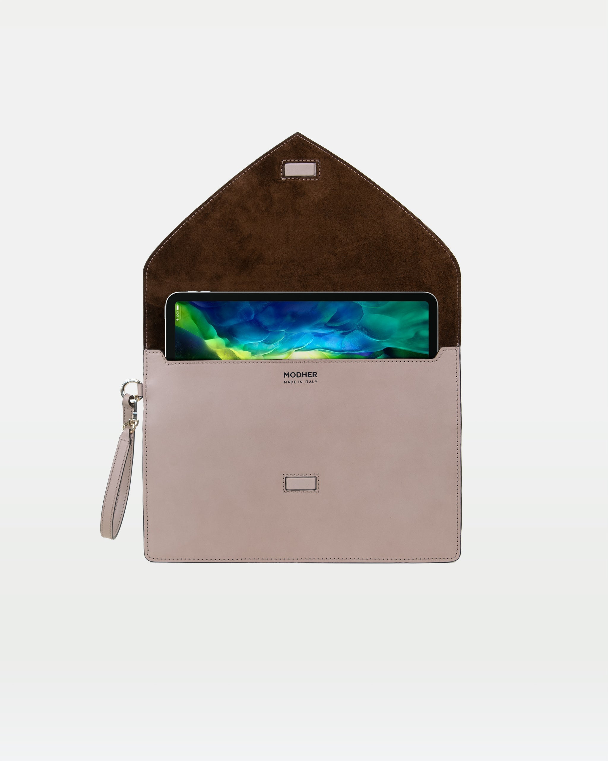 Envelope Clutch | Calfskin and Suede Leather