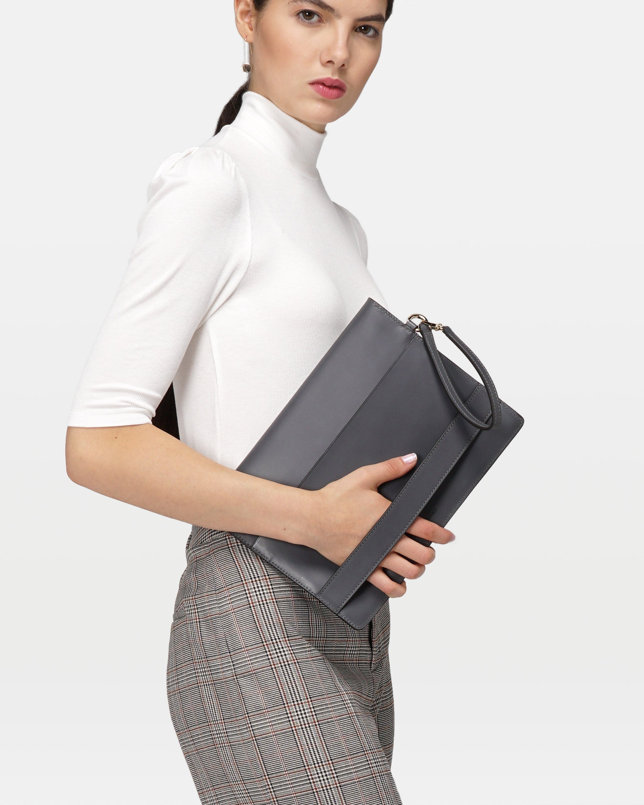 Envelope Clutch | Calfskin and Suede Leather
