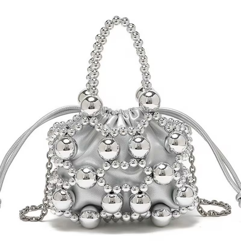 Chloe Beaded Top Handle Bag