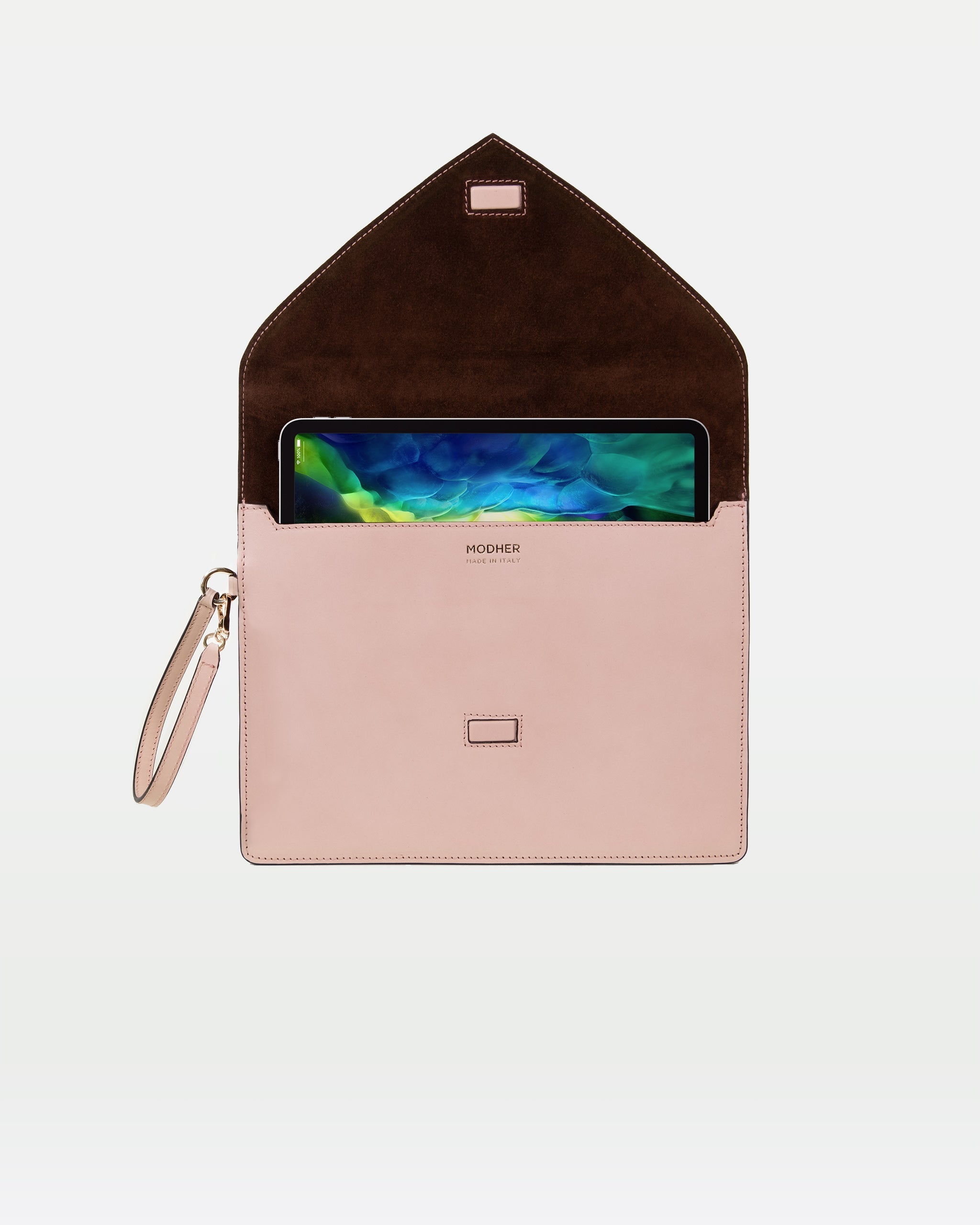 Envelope Clutch | Calfskin and Suede Leather