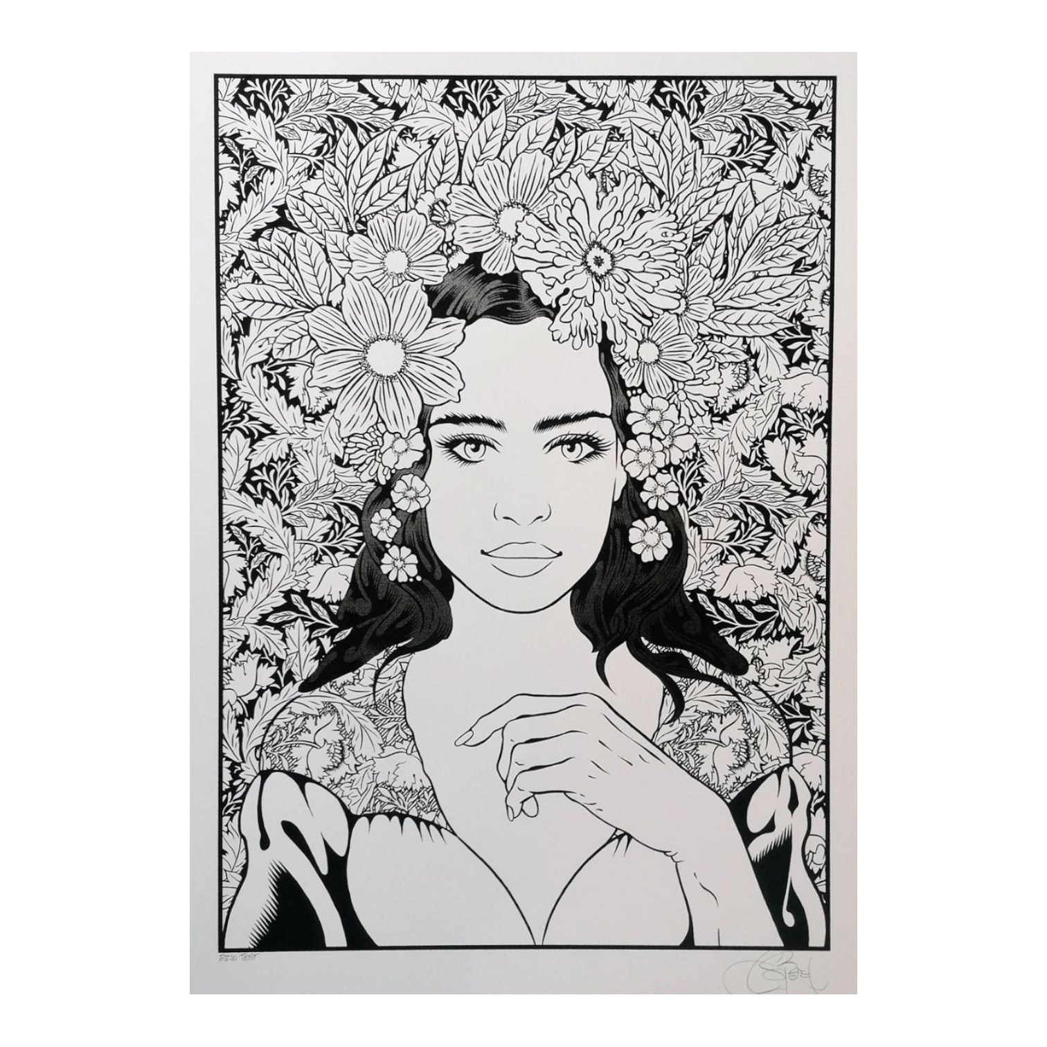 Chuck Sperry "Primavera (BW)" Test Print