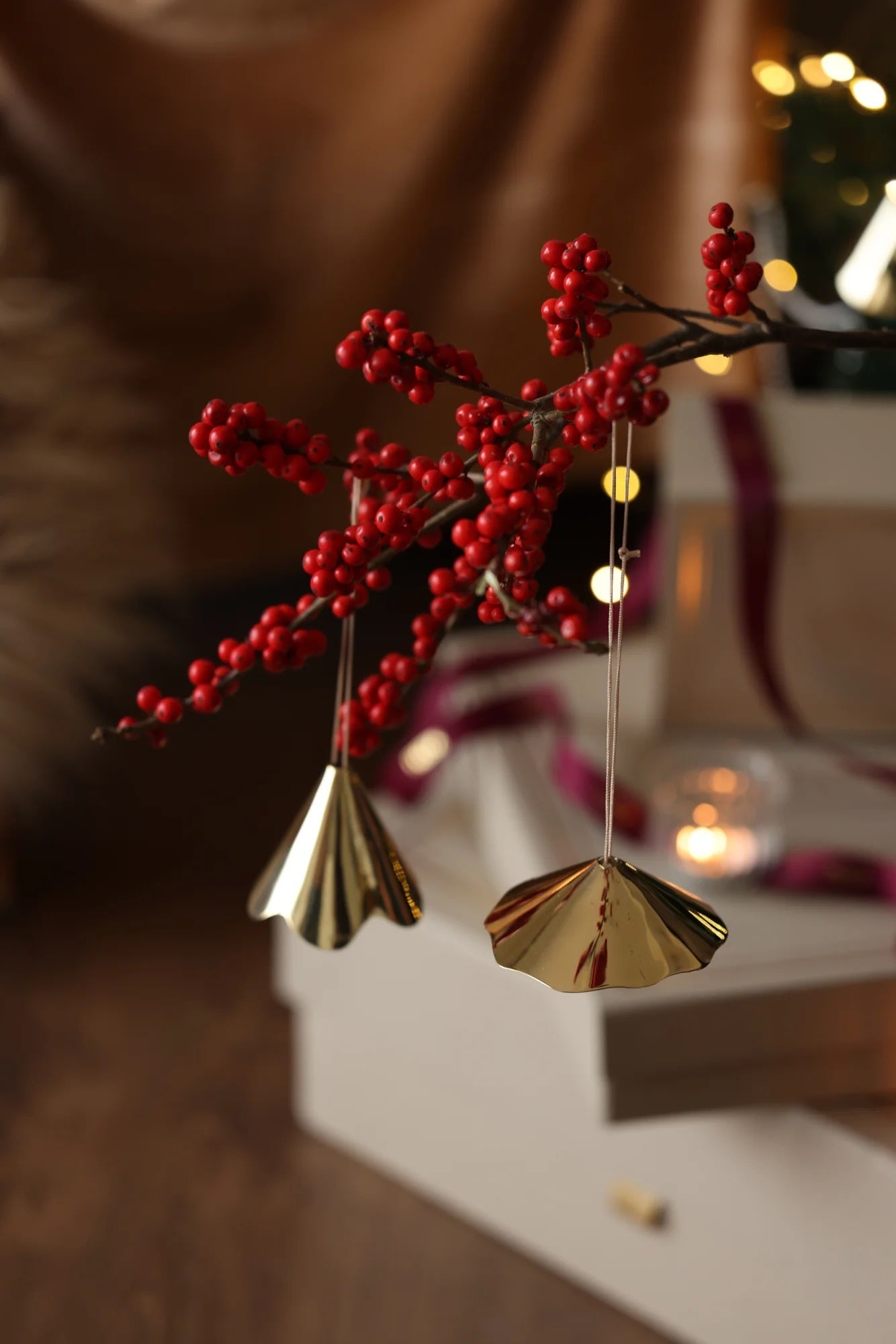 S/2 Petunia Flower Ornaments