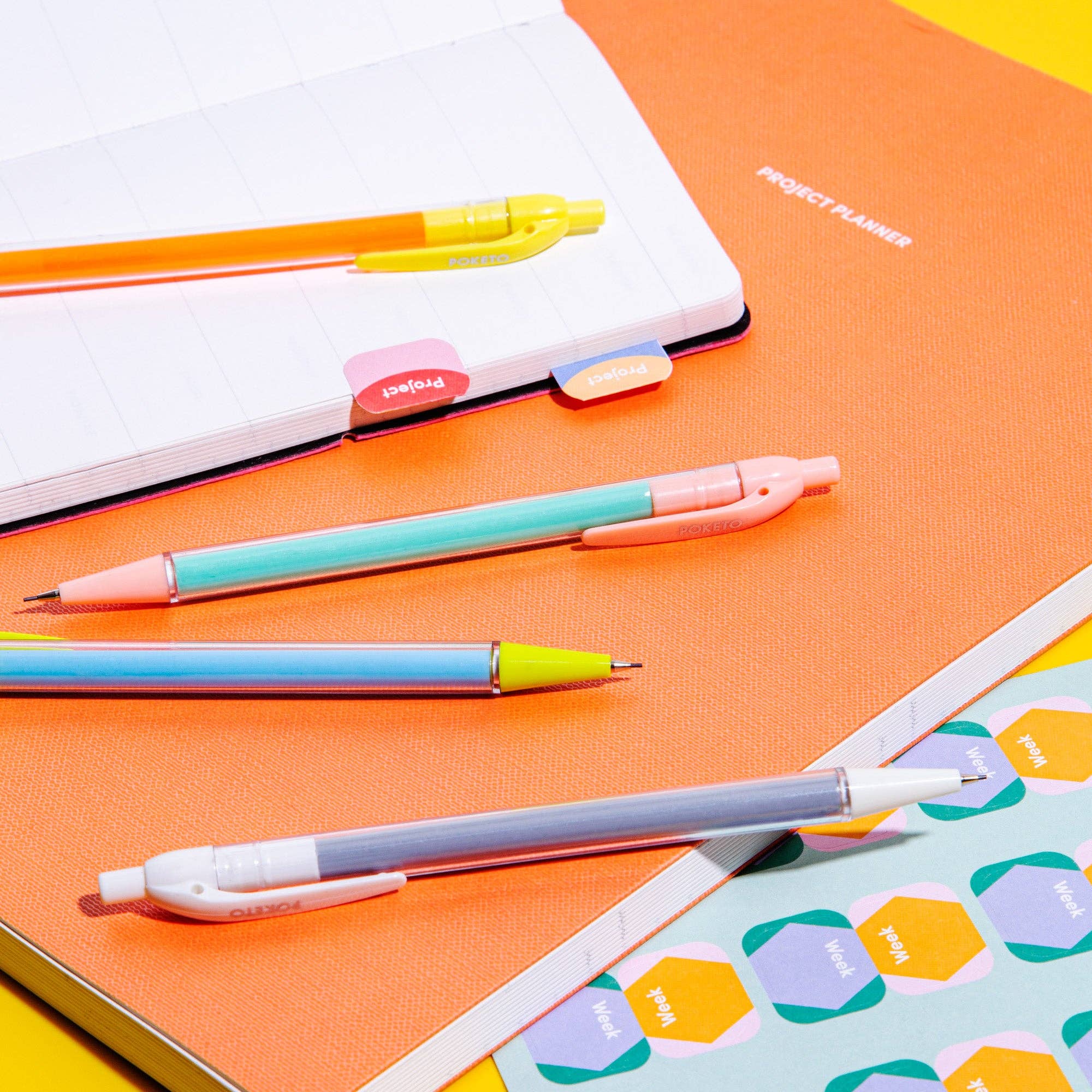 Colorblock Mechanical Pencil - Set of 4