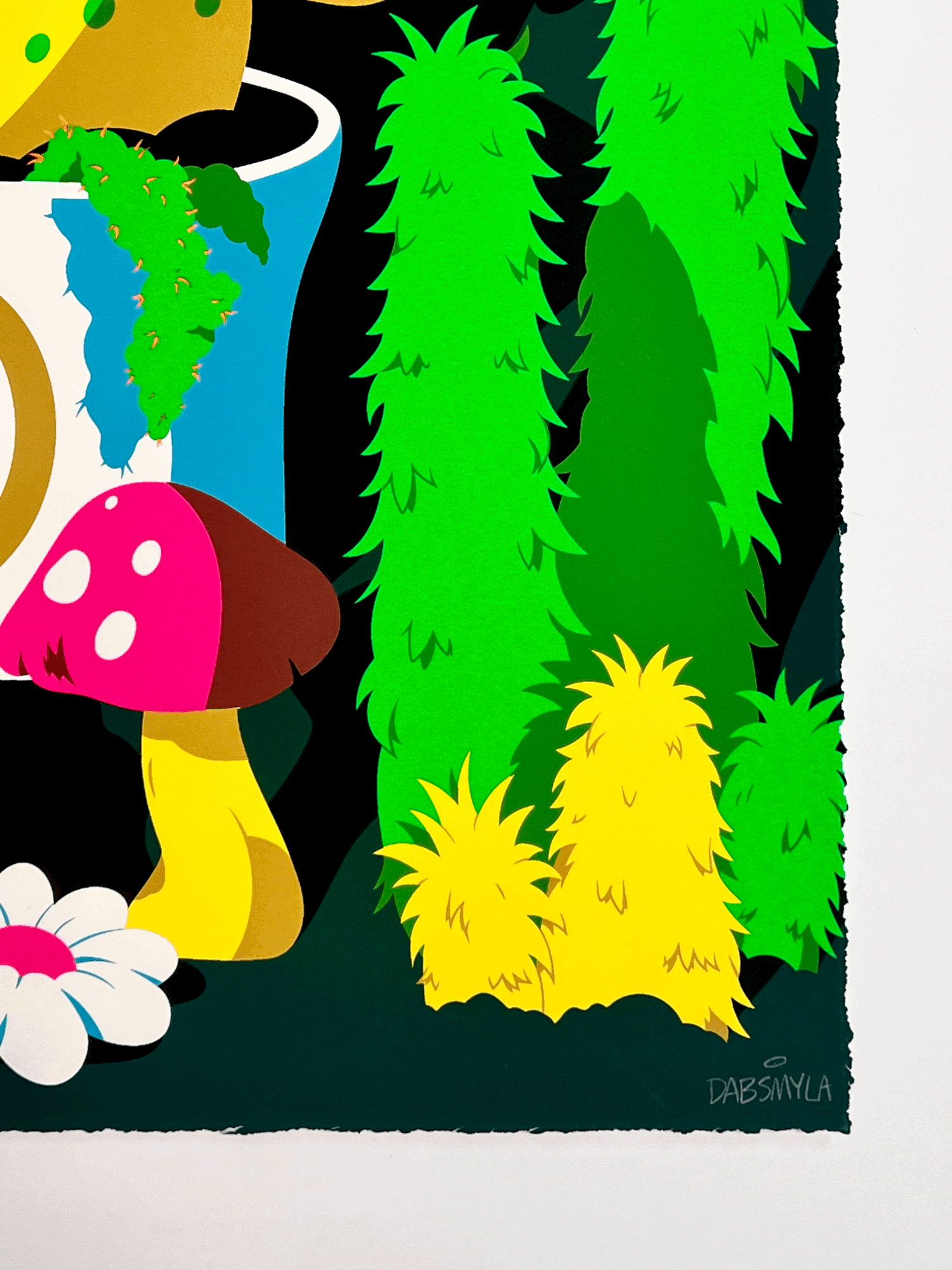 DABS MYLA “Peace Garden Meditation (Neon)” Print