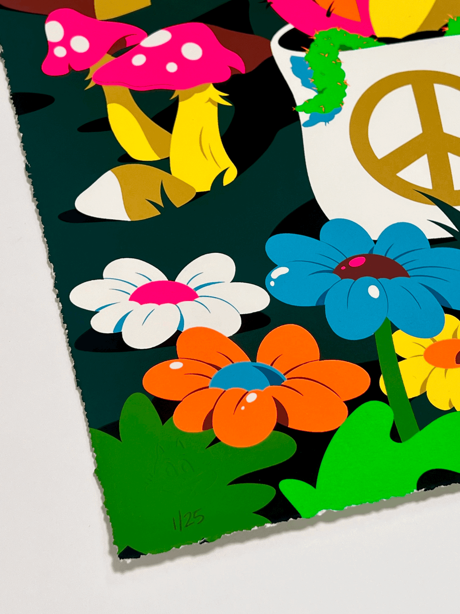 DABS MYLA “Peace Garden Meditation (Neon)” Print